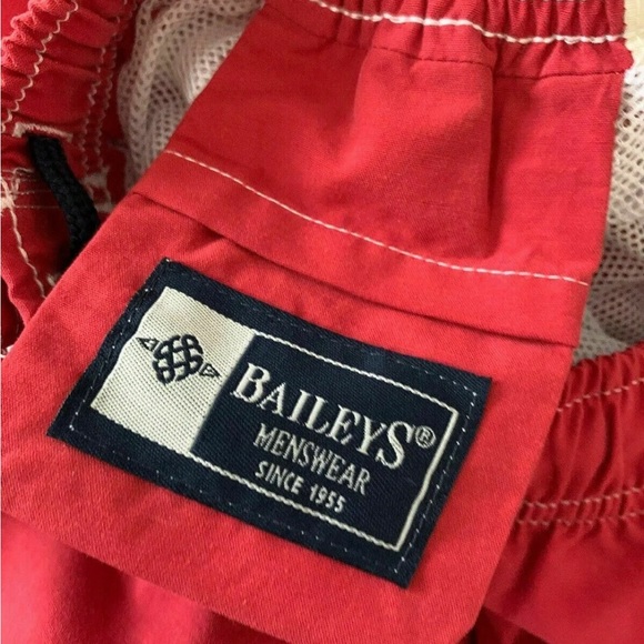 BAILEYS SWIM SHORT FREIZEIT SHORT BEACHWEAR RED Size Medium - Picture 6 of 8
